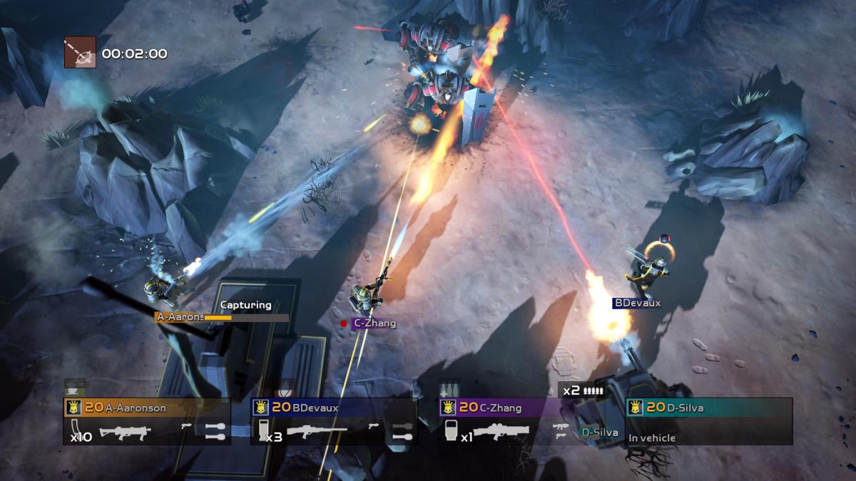 A screenshot from the first Helldivers game.