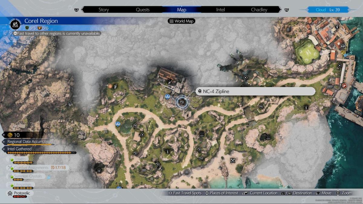 NC-4 Zipline materials location - Final Fantasy 7 Rebirth