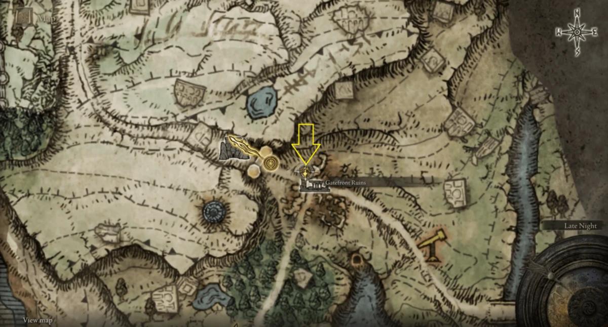 Elden Ring Limgrave west map