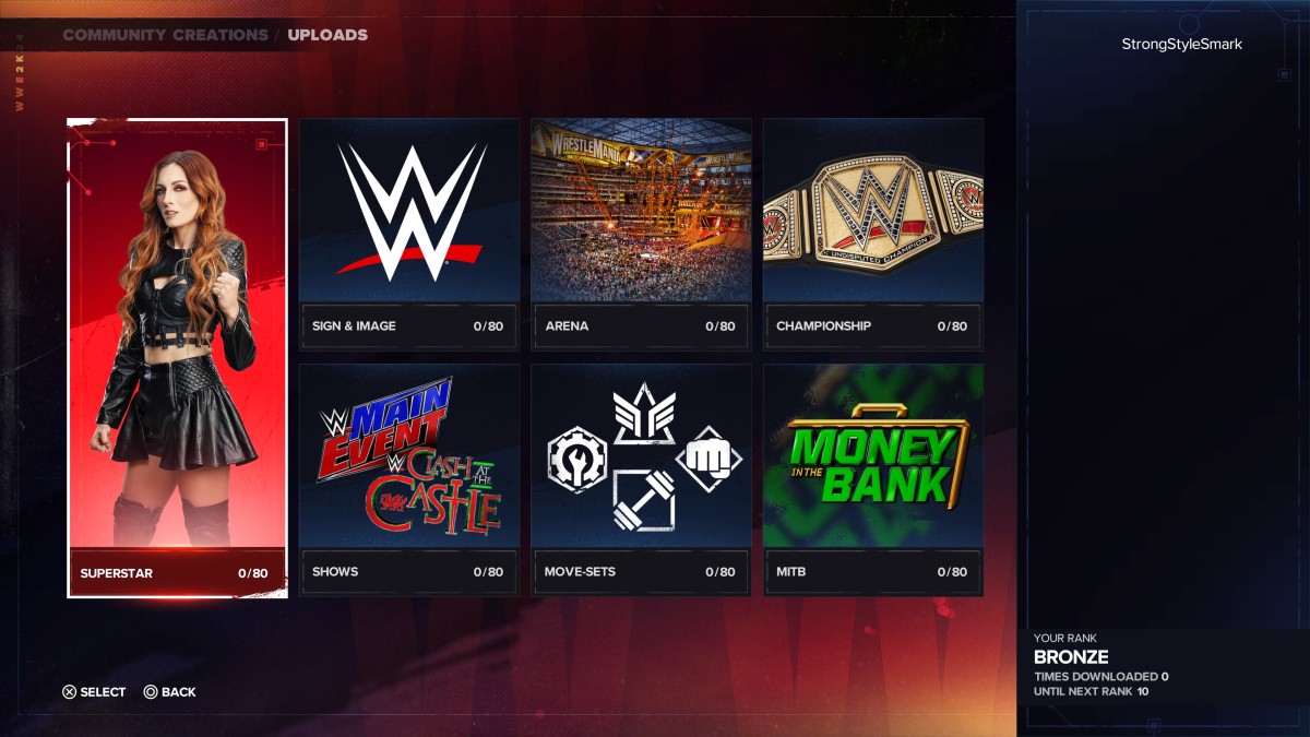 WWE 2K24 Uploading to Community Creations