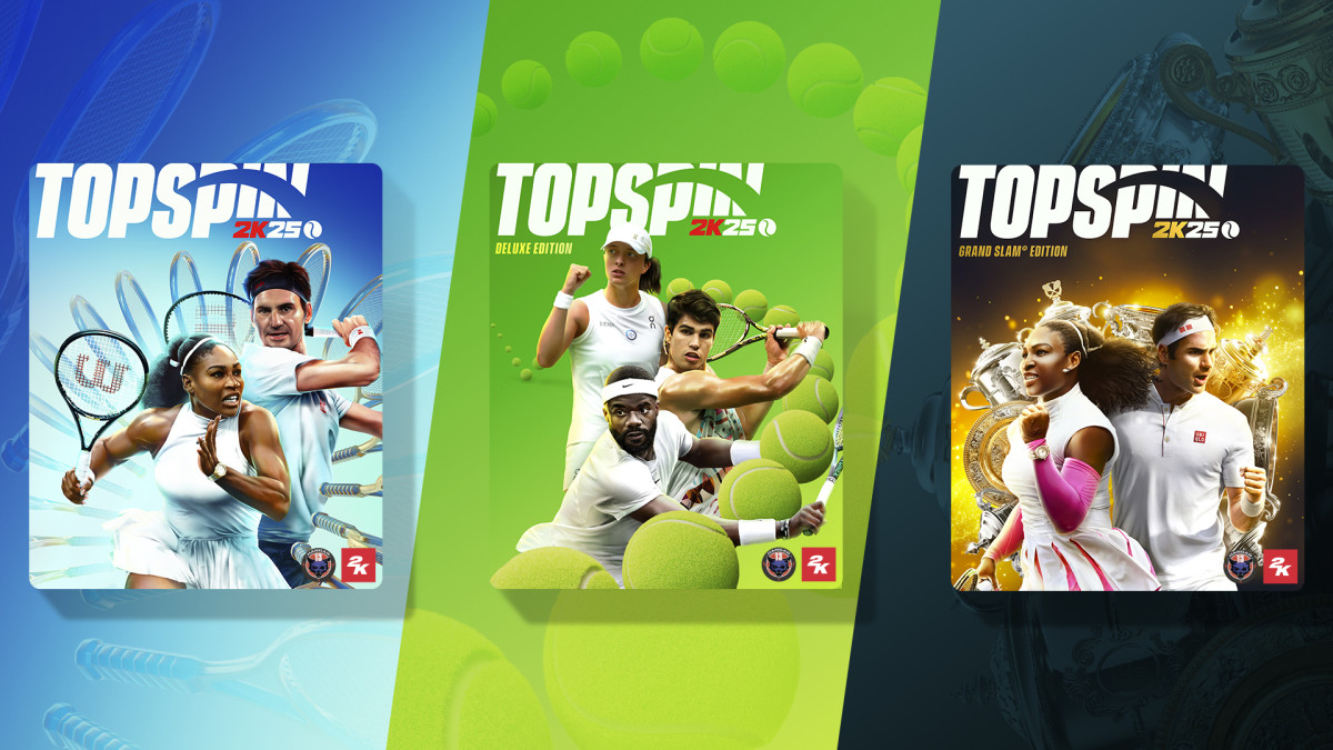 TopSpin 2K25 covers presented next to each other.