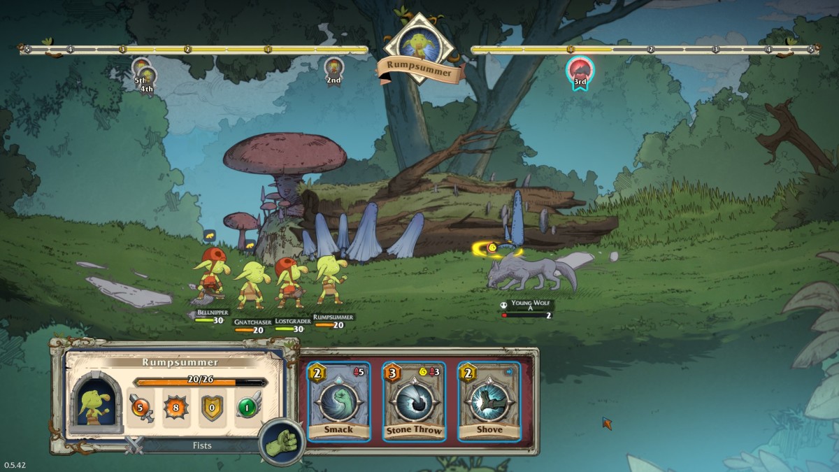 Goblin Stone screenshot showing combat.