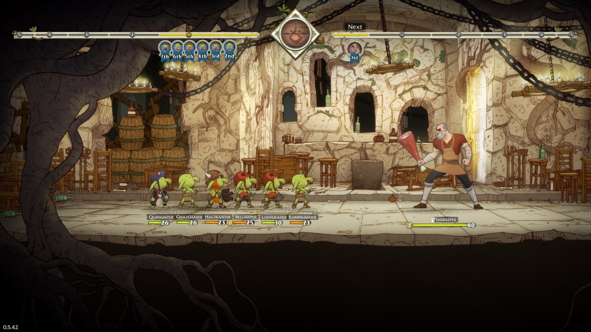Goblin Stone screenshot of a boss battle.