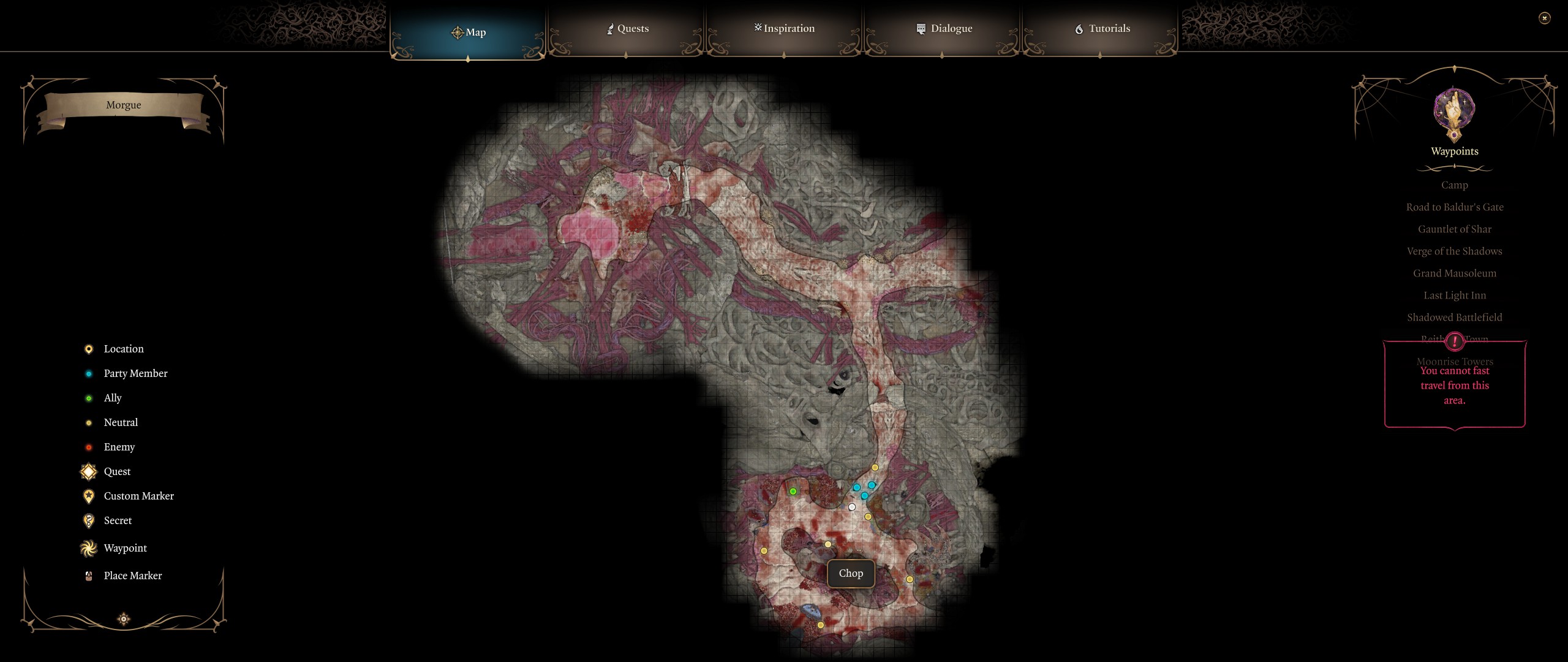 Baldur's Gate 3 locations, areas, and items