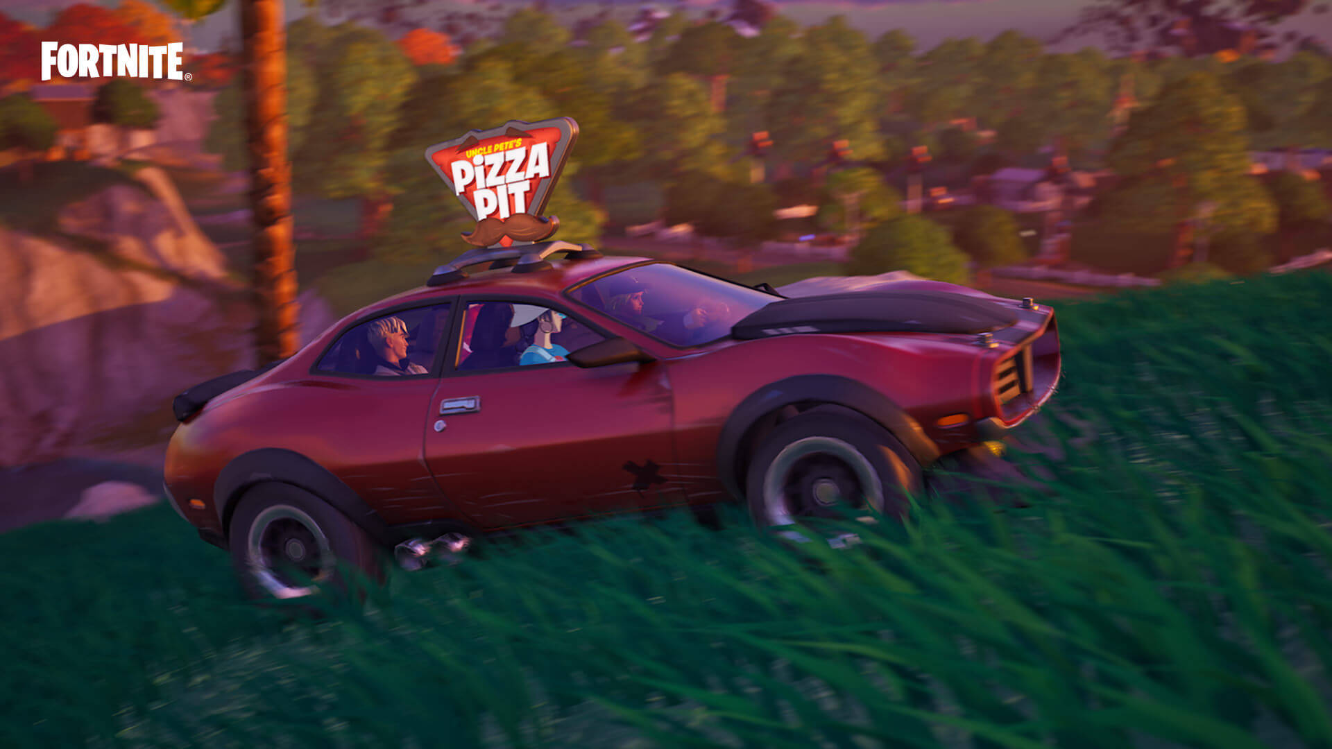 Fortnite Pizza Pit car