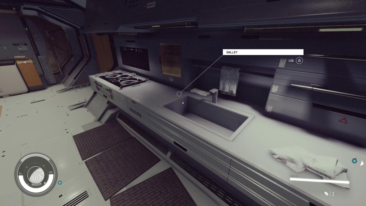 Here's a look at a ship's Cooking Station in Starfield, so you know what to look out for. 