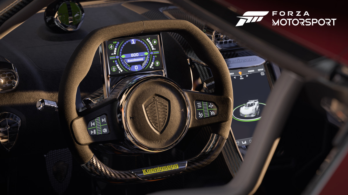 Forza Motorsport hands-on preview steering wheel