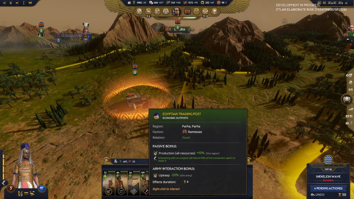 Total War: Pharaoh Trading Post screenshot.