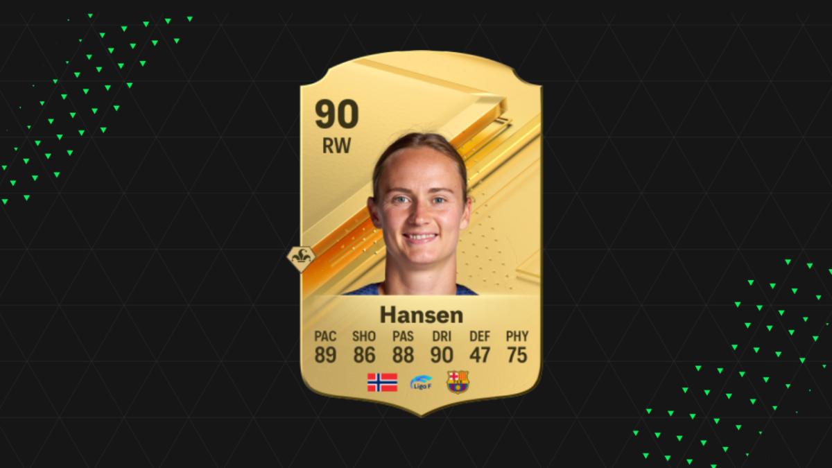 Hansen Ultimate Team player card in EA FC 24