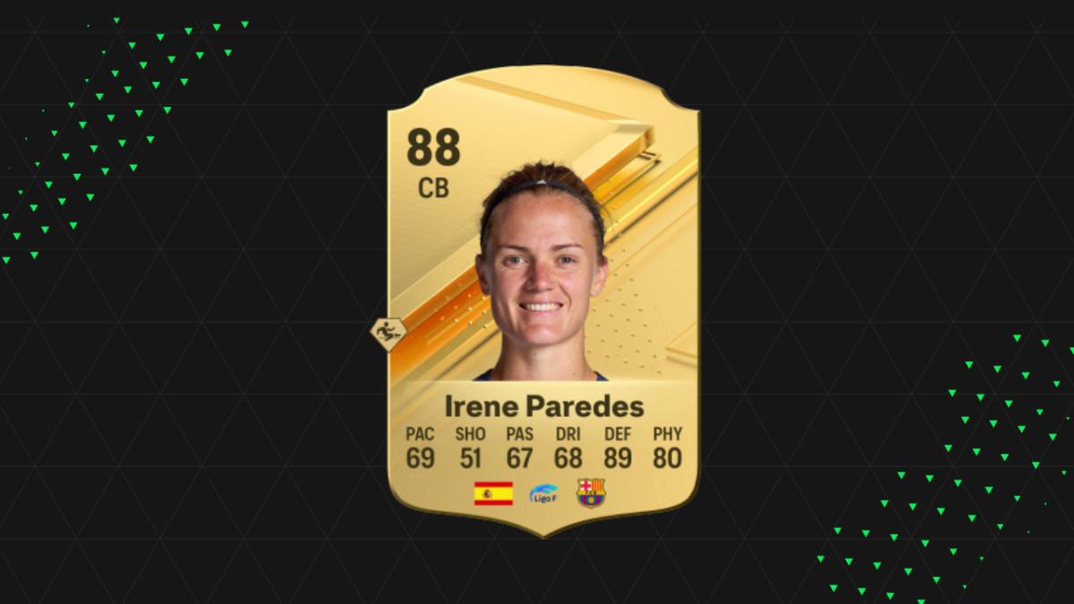 Irene Paredes Ultimate Team player card in EA FC 24