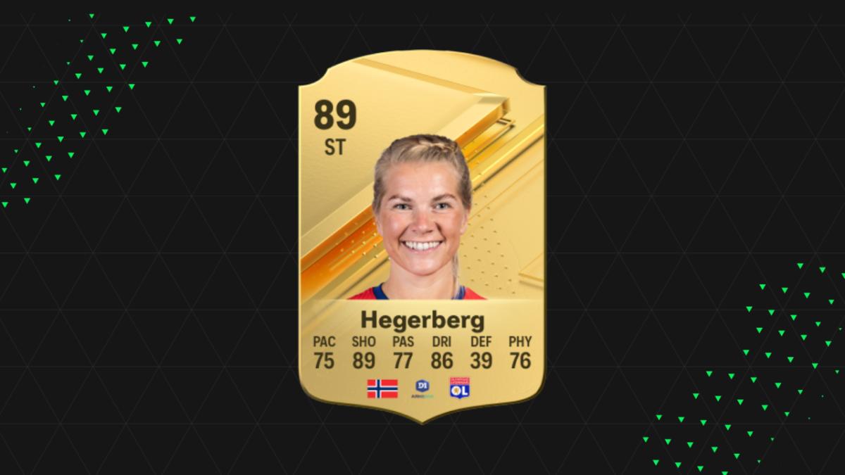 Ads Hegerberg Ultimate Team player card in EA FC 24