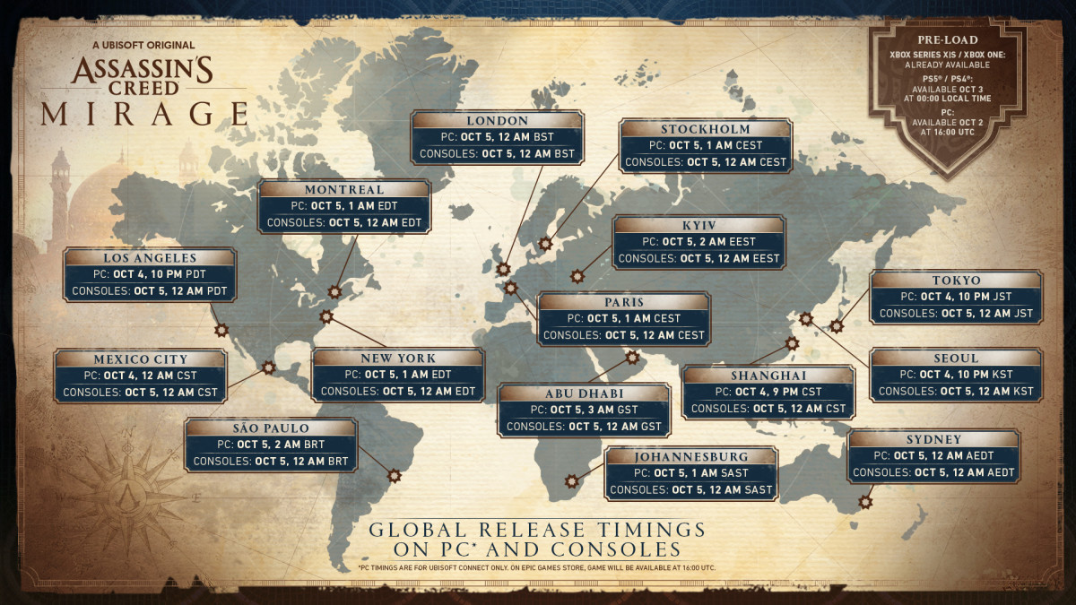 Assassins Creed Mirage para PS5 Ubisoft - Lançamento, Shopping