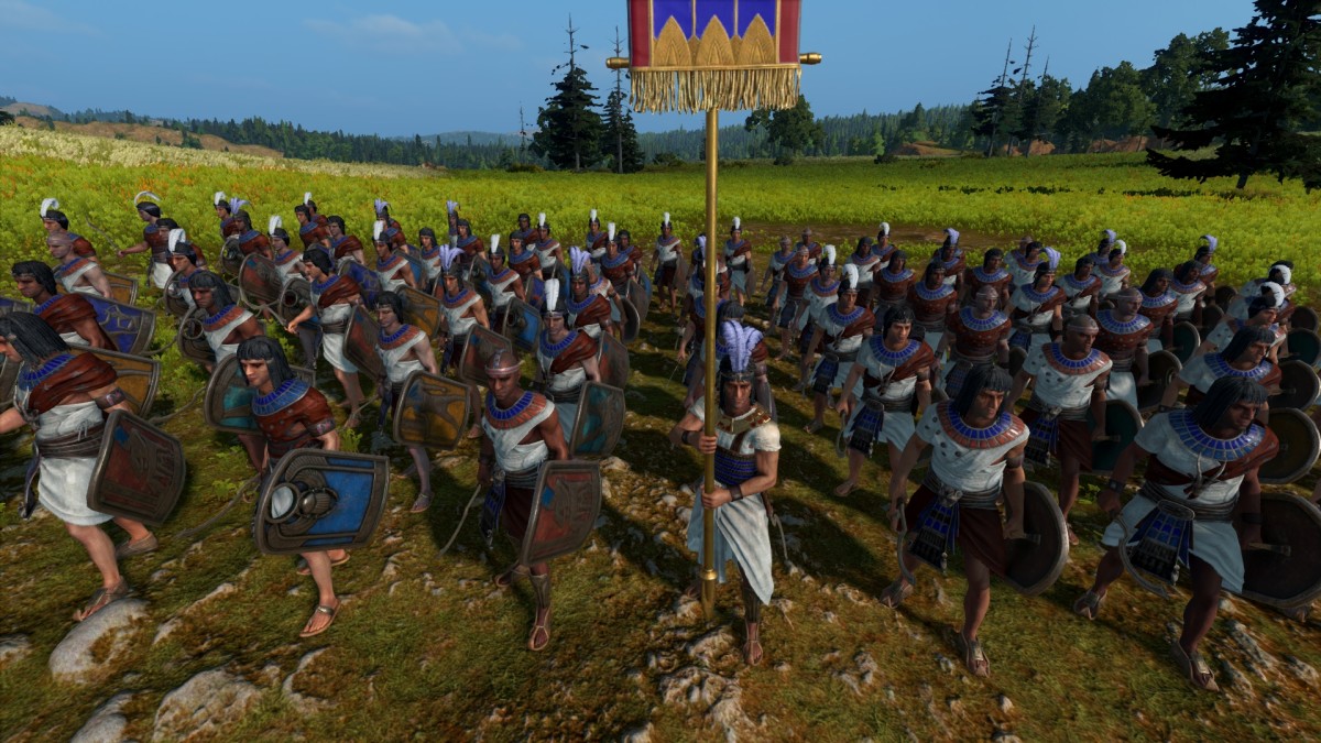 Total War: Pharaoh screenshot of Royal Khopesh Guards.