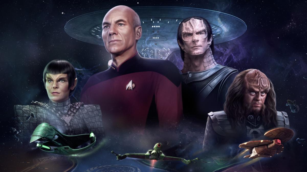 Star Trek: Infinite artwork showing Picard and several other characters.