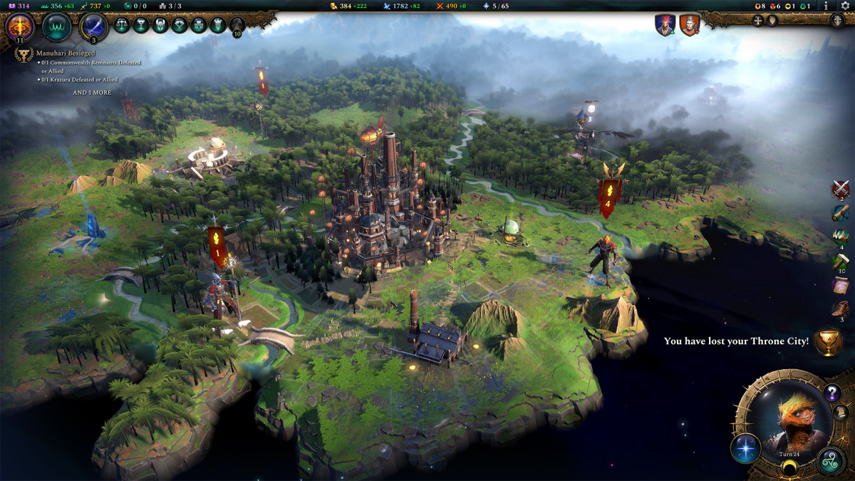 Age of Wonders 4: Empires & Ashes city.