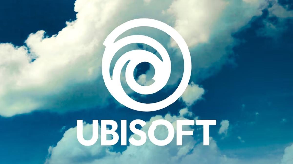 Ubisoft logo in front of a cloudy sky.
