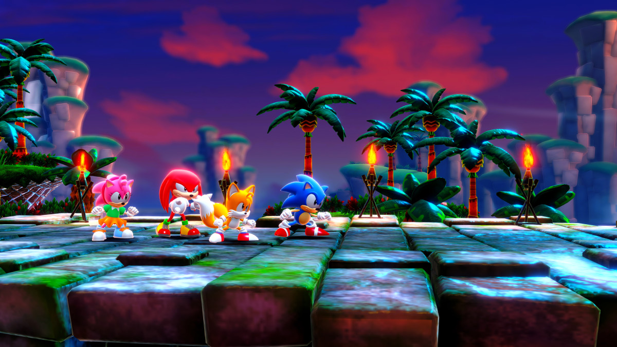 Sonic Superstars Sonic, Tails, Knuckles, and Amy