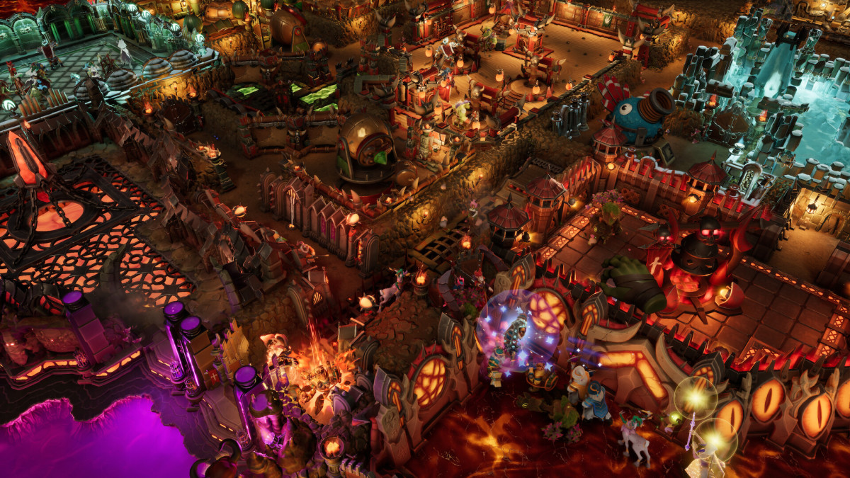 Dungeons 4 screenshot of a big dungeon.