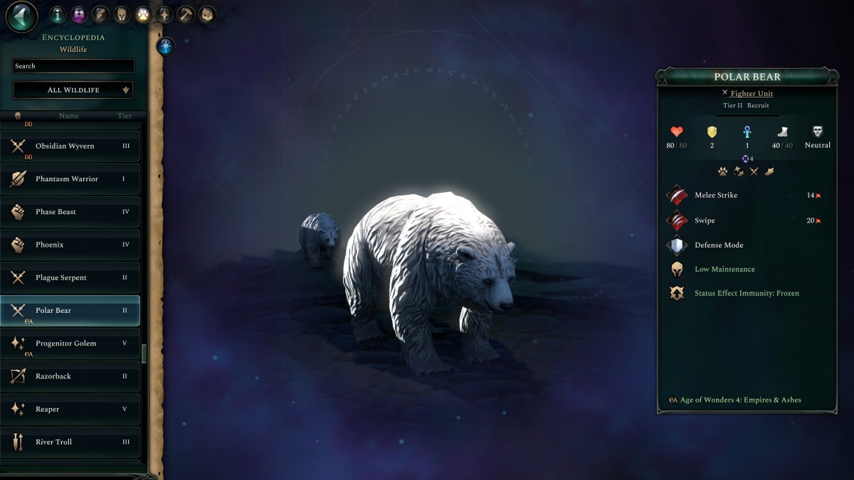 Age of Wonders 4 Polar Bear.
