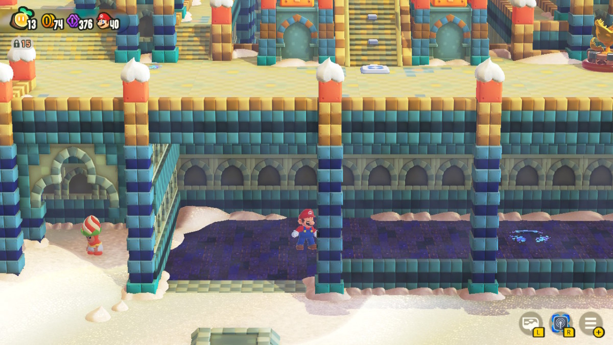 Hidden hallway in World 4 of Super Mario Bros. Wonder leads to a bonus level and a pipe to Captain Toad.