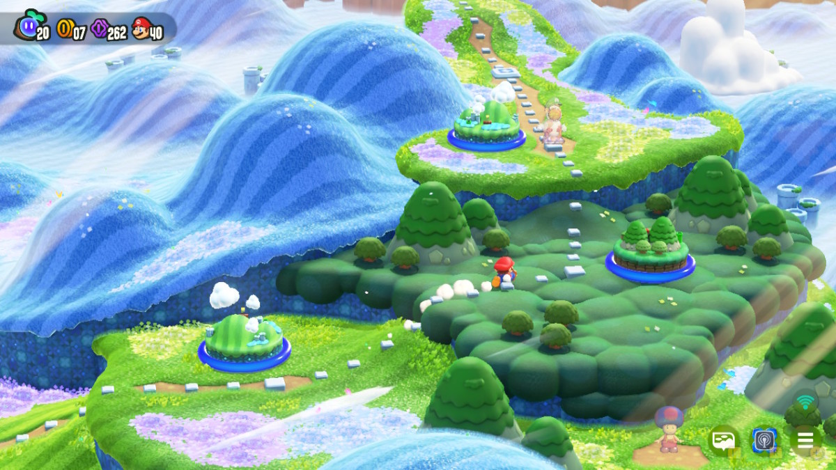 The very first Captain Toad location in Super Mario Bros. Wonder, between the first two levels.