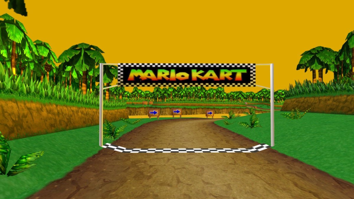 Mario art DK Jungle Parkway