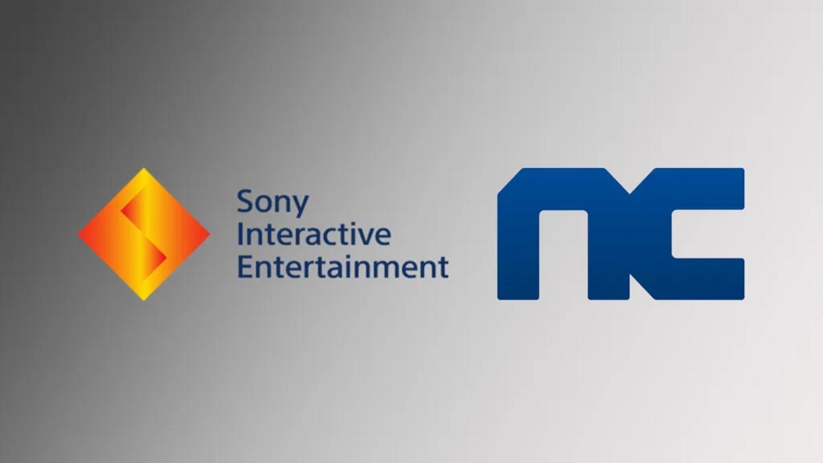 Sony and NCSOFT's logos next to each other.
