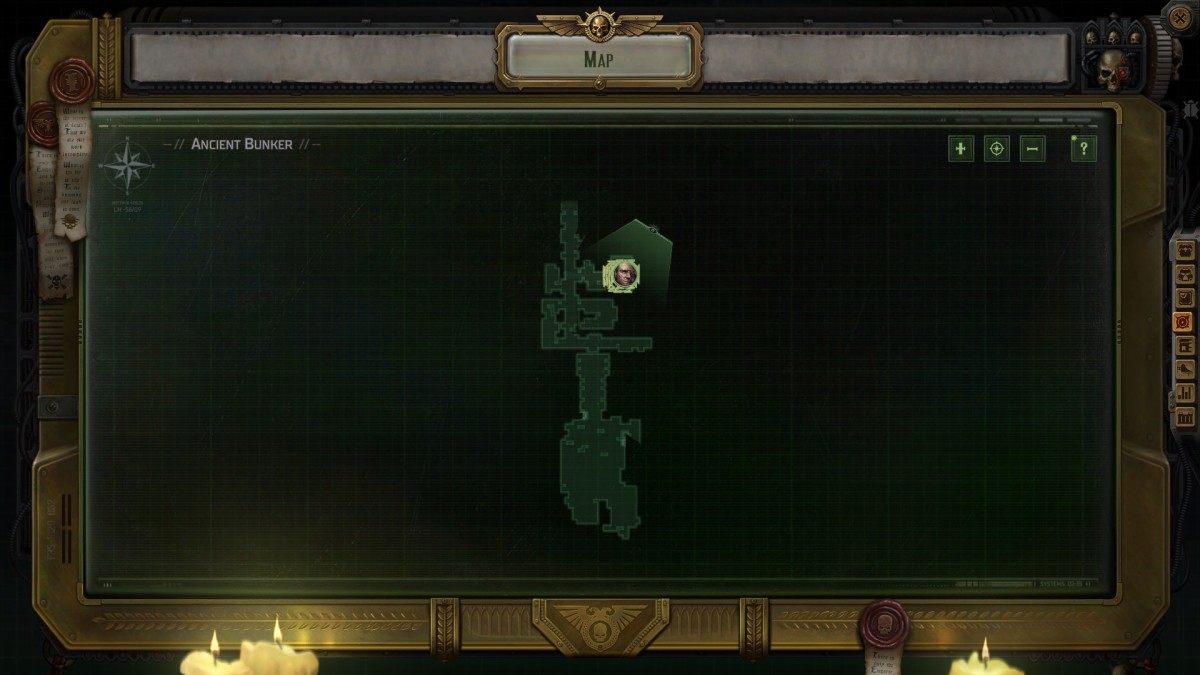 Warhammer 40,000: Rogue Trader Ancient Bunker map.