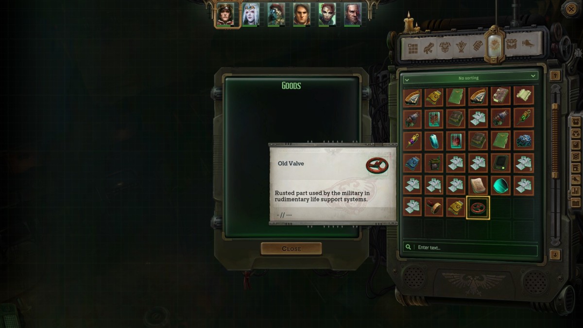 Warhammer 40,000: Rogue Trader Old Valve.