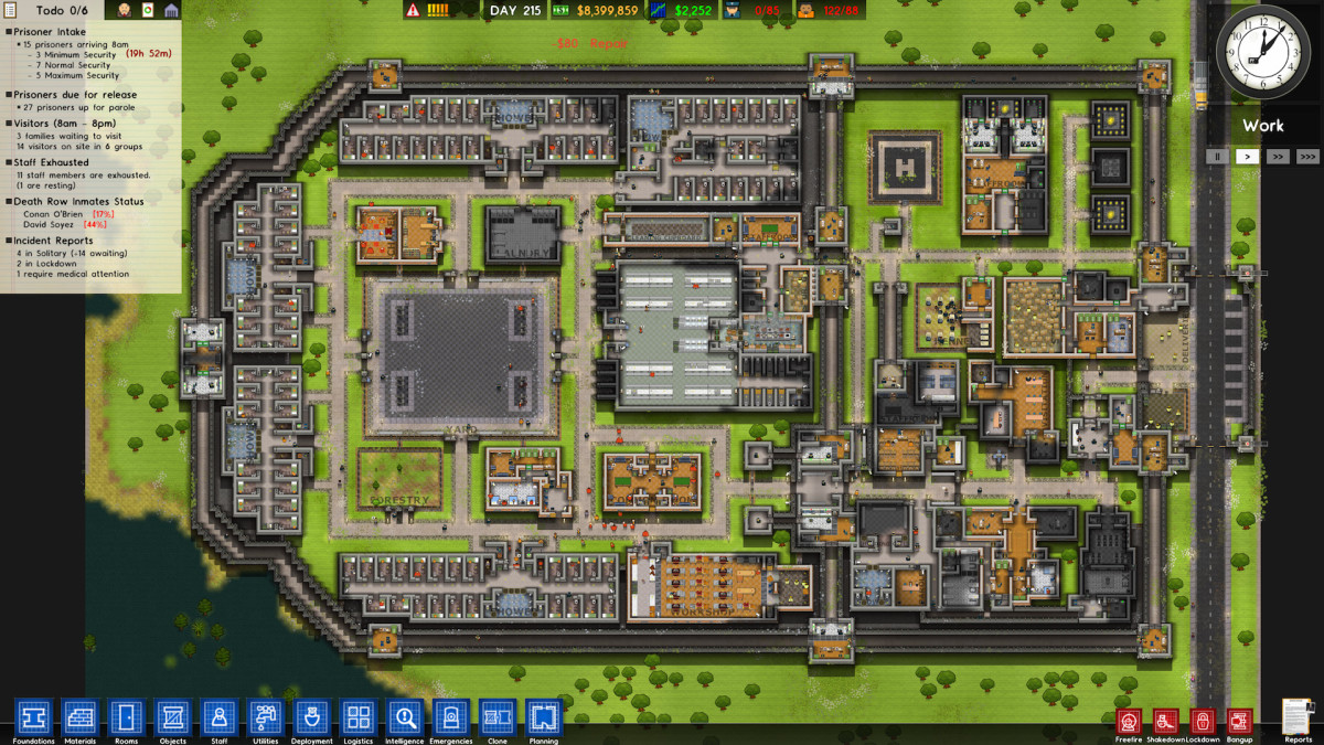 Screenshot from Prison Architext showing a prison complex.