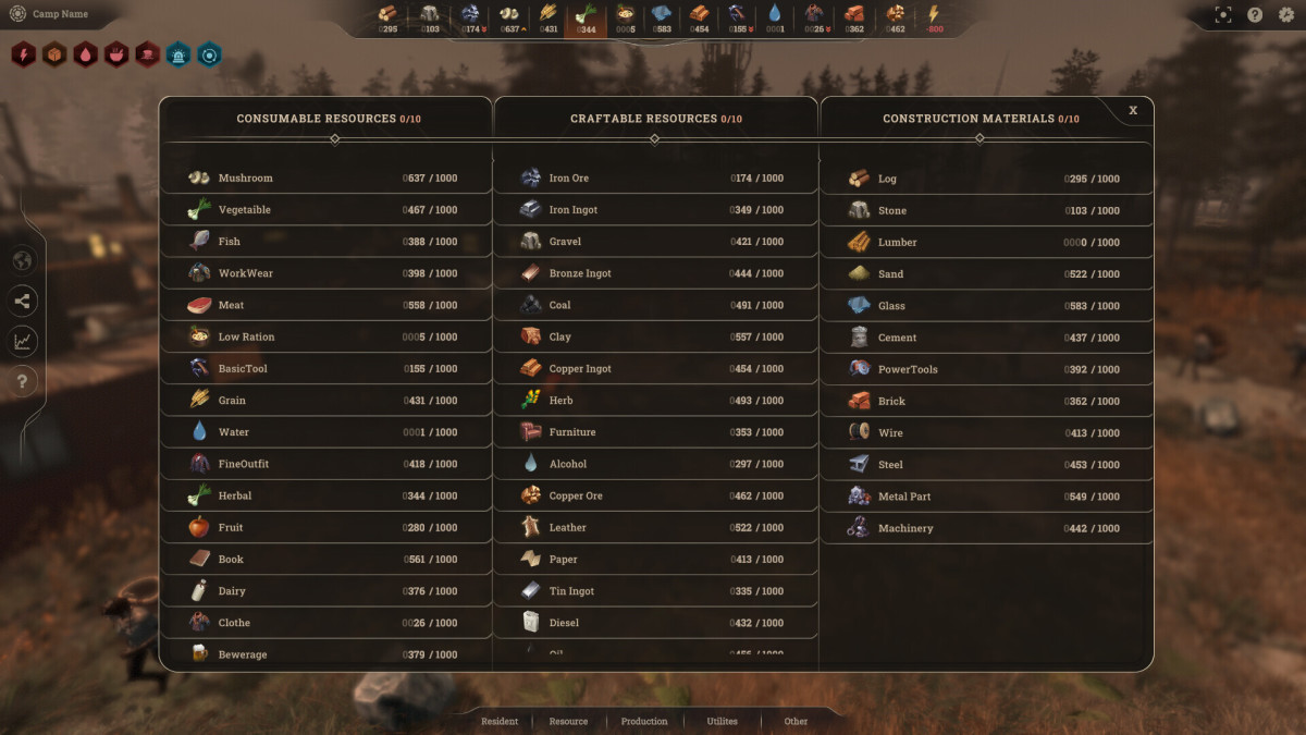 New Cycle screenshot showing a list of resources.
