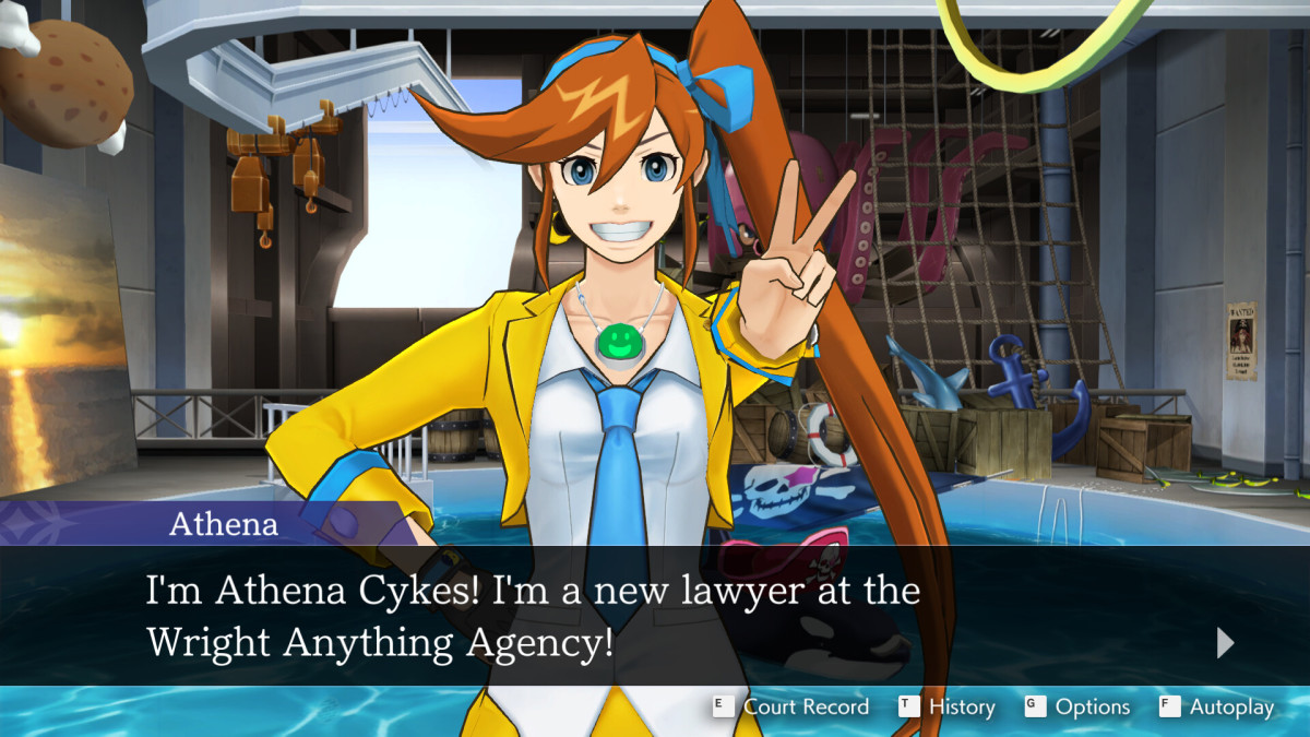 Athena in Apollo Justice Ace Attorney Trilogy