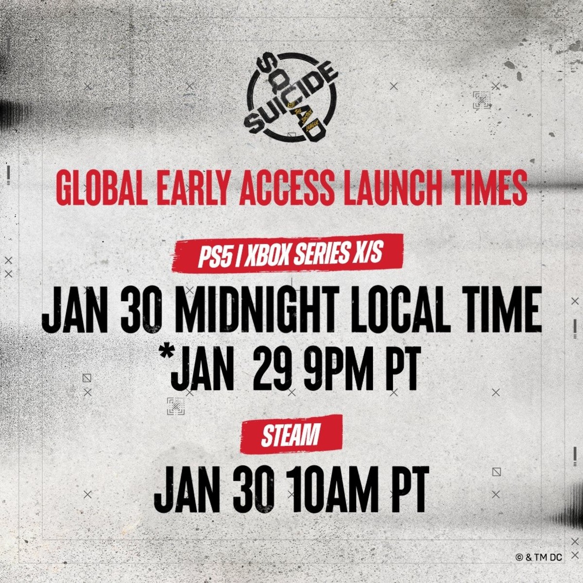 Early Access launch times.